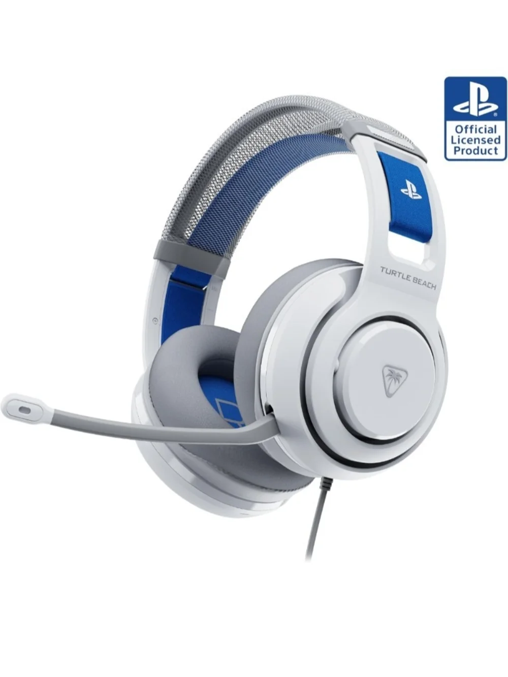 Turtle Beach Atlas 200 Wired Gaming Headset White & Blue (Official PlayStation)